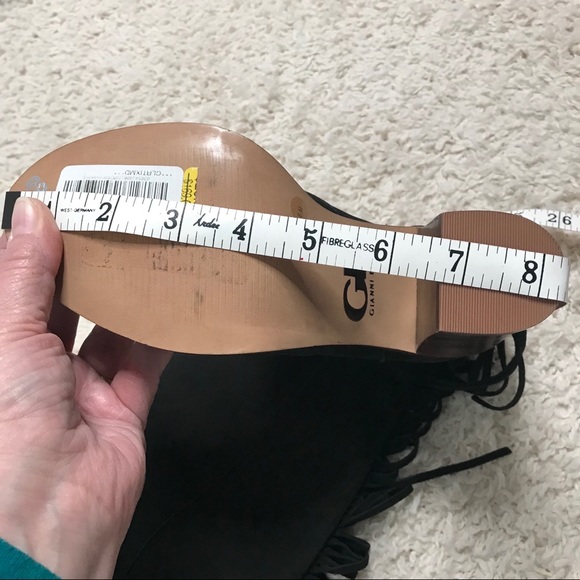 Gianni Bini “Back Drop” fringe black suede boots - Picture 8 of 8